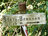 Schild "Stein-Brunnen"